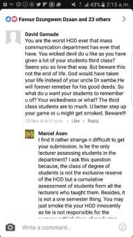 Varsity Student Threatens To Kill Project Supervisor For Failing Him